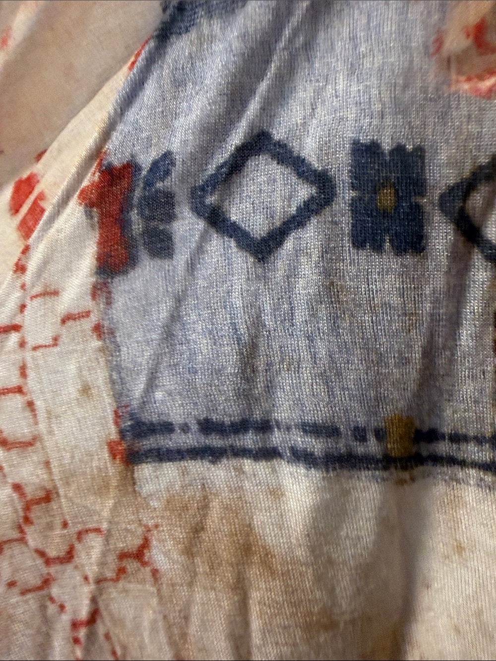 Boho Ruffle Patchwork Blouse - Multicolor - Picture 3 of 7